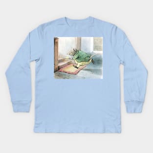 Rat Escaping with Butter - Tale of Samuel Whiskers - Beatrix Potter Kids Long Sleeve T-Shirt